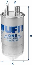 UFI filtru combustibil UFI 24. ONE. 00