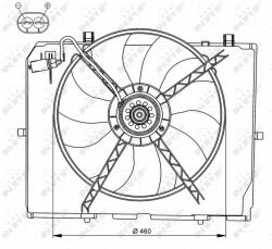 NRF Ventilator, radiator NRF 47066 - centralcar