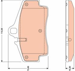 TRW set placute frana, frana disc TRW GDB1757 - centralcar