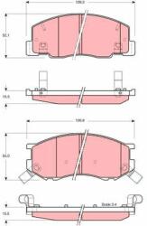 TRW set placute frana, frana disc TRW GDB3157 - centralcar