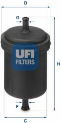 UFI filtru combustibil UFI 31.512. 00