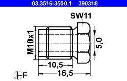 ATE Surub olandez ATE 03.3516-3500.1 - centralcar