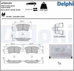 DELPHI set placute frana, frana disc DELPHI LP5021EV - centralcar