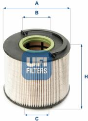 UFI filtru combustibil UFI 26.015. 00
