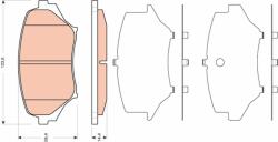 TRW set placute frana, frana disc TRW GDB3401 - centralcar