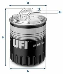 UFI filtru combustibil UFI 24.077. 00