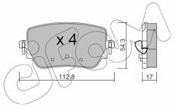 CIFAM set placute frana, frana disc CIFAM 822-1196-0