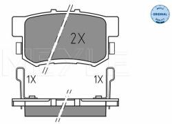 MEYLE set placute frana, frana disc MEYLE 025 237 3615 - centralcar