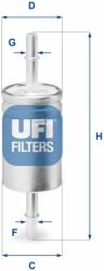 UFI filtru combustibil UFI 31.740. 03
