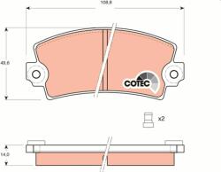 TRW set placute frana, frana disc TRW GDB148 - centralcar