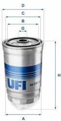 UFI filtru combustibil UFI 24.351. 01