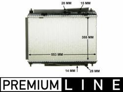 MAHLE Radiator, racire motor MAHLE CR 1135 000P