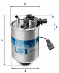 UFI filtru combustibil UFI 24.018. 01