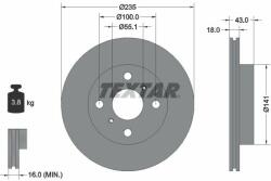 TEXTAR Disc frana TEXTAR 92103603 - centralcar