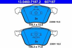 ATE set placute frana, frana disc ATE 13.0460-7187.2 - centralcar