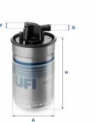 UFI filtru combustibil UFI 24.424. 00