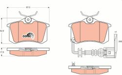 TRW set placute frana, frana disc TRW GDB1475 - centralcar