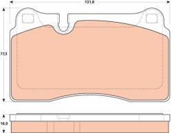 TRW set placute frana, frana disc TRW GDB1912 - centralcar