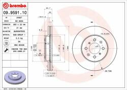 BREMBO Disc frana BREMBO 09.9591. 10