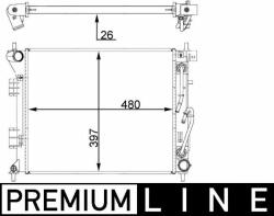 MAHLE Chlodnica Wody Behr Premium Line - centralcar - 785,32 RON