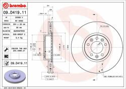 BREMBO Disc frana BREMBO 09. D419.11 - centralcar