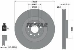 TEXTAR Disc frana TEXTAR 92237603 - centralcar