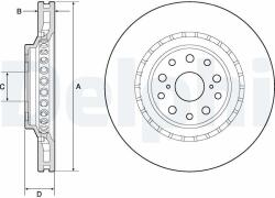DELPHI Disc frana DELPHI BG9187C - centralcar