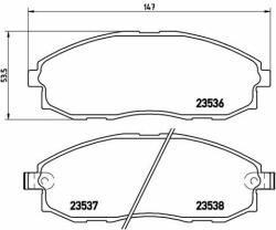 BREMBO set placute frana, frana disc BREMBO P 30 010