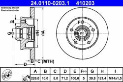ATE Disc frana ATE 24.0110-0203.1