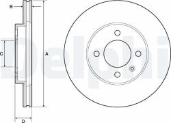 DELPHI Tarcza Ham. Vw Golf - centralcar - 98,16 RON