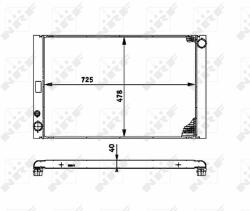 NRF Radiator, racire motor NRF 53716