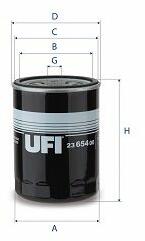 UFI Filtru ulei UFI 23.654. 00