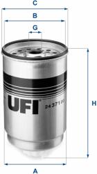 UFI filtru combustibil UFI 24.371. 00