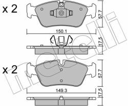 METELLI set placute frana, frana disc METELLI 22-0640-0