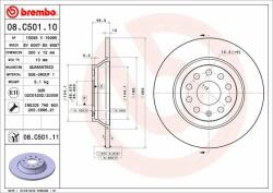 BREMBO Disc frana BREMBO 08. C501.11 - centralcar