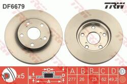 TRW Disc frana TRW DF6679 - centralcar