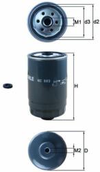 MAHLE Filtr Paliwa Hyundai Kia - centralcar - 159,14 RON