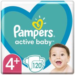 Pampers Active Baby 4+ Maxi Plus 10-15 kg 120 buc