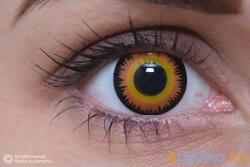 MAXVUE VISION Crazy Orange Werewolf (2 lentile), lentile de contact lunare - fără dioptrie (EYECLRNGW)