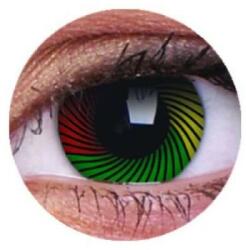MAXVUE VISION Crazy Rasta (2 lentile), lentile de contact lunare - fără dioptrie (EYECLRST)