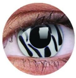 MAXVUE VISION Crazy Zebra (2 lentile), lentile de contact lunare - fără dioptrie (EYECLZEBR)