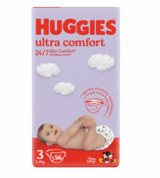 Huggies Ultra Comfort 3 4-9 kg 56 buc