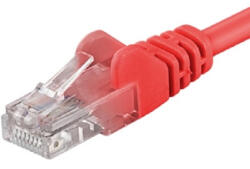 PremiumCord Patch kábel UTP RJ45-RJ45 CAT6 10m piros (sp6utp100R)