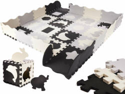 Habszivacs puzzle szőnyeg / játszószőnyeg gyerekeknek 36el. feket (800010623)