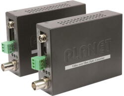 PLANET Media Convertor Planet Video over Fiber(WDM) converter, a pair include A & B in package (VF-106-KIT)