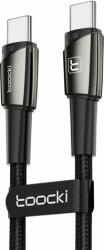 Toocki TXCTT 14-LG01 USB-C apa - USB-C apa Adat és töltő kábel - Fekete (1m) (TXCTT 14-LG01)