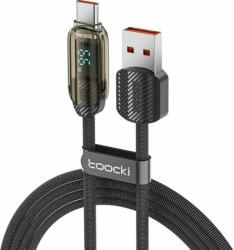 Toocki TXCTYX05 USB-A apa / USB-C apa Adat és töltő kábel - Fekete (1m) (TXCTYX05)