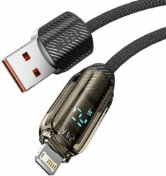 Toocki TXCLYX01 USB-A - Lightning Adat és töltő kábel - Fekete (1m) (TXCLYX01)