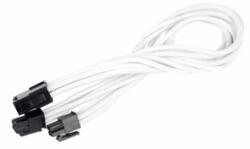 SilverStone Cablu prelungitor Silverstone 8-pini EPS la 8-pini (4+4) EPS12V, 30cm, White, PP07-EPS8W