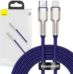 Baseus Cafule USB-C-Lightning kábel, 20W, 2m (lila) (CATLJK-B05) - mi-one